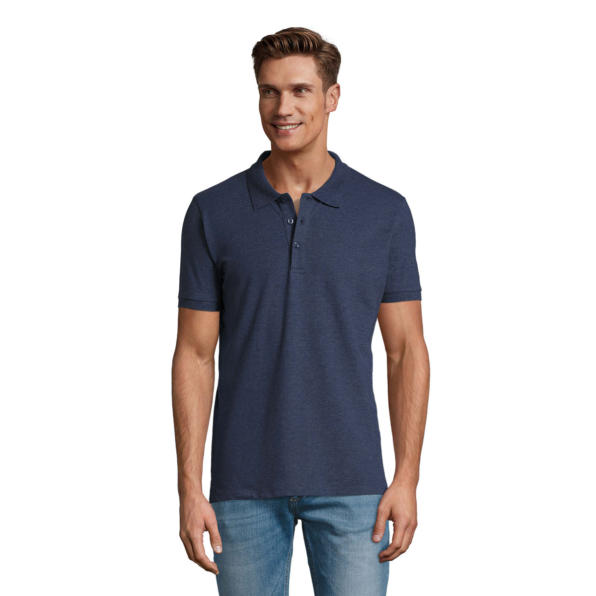 222 - Denim chiné-01 Рубашка PHOENIX MEN - Зображення 1